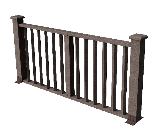Ограждения декоративное ДПК GRINDERDECO Бруклин венге купить в Заводоуковске