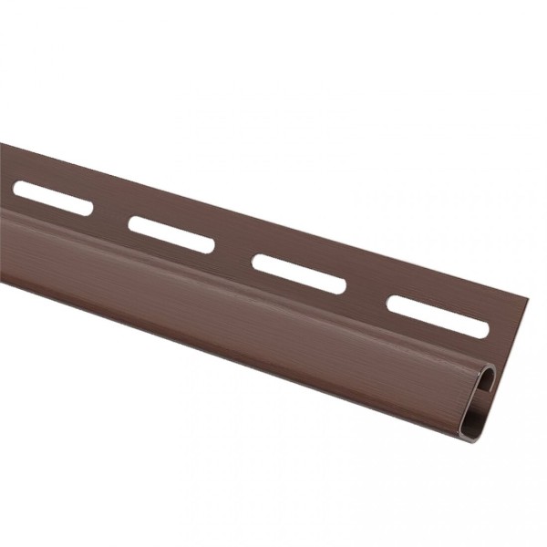 Финишная планка (завершающая полоса) для сайдинга, коричневый купить в Заводоуковске