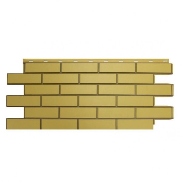 Фасадная панель Nordside, Гладкий Кирпич, Желтый купить в Заводоуковске