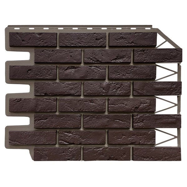 Фасадная панель FineBer, Кирпич Баварский, Темно коричневый купить в Заводоуковске