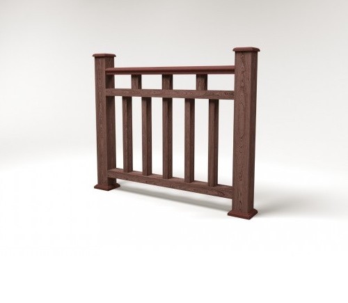 Ограждение из ДПК FG1 шоколад купить в Заводоуковске