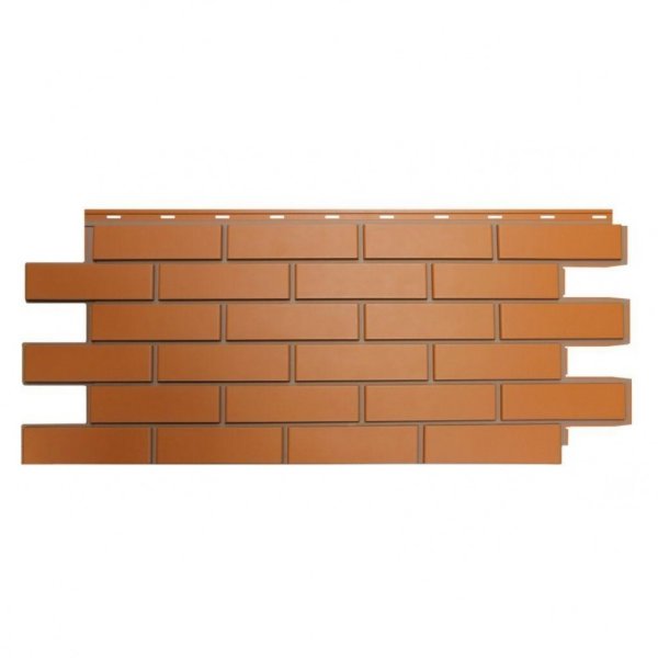 Фасадная панель Nordside, Гладкий Кирпич, Красный купить в Заводоуковске