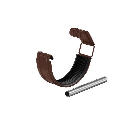 Водосток Aquasistem, система 125x90 - Соединитель желоба с резиновым уплотнителем RAL 8017 Коричневый купить в Заводоуковске