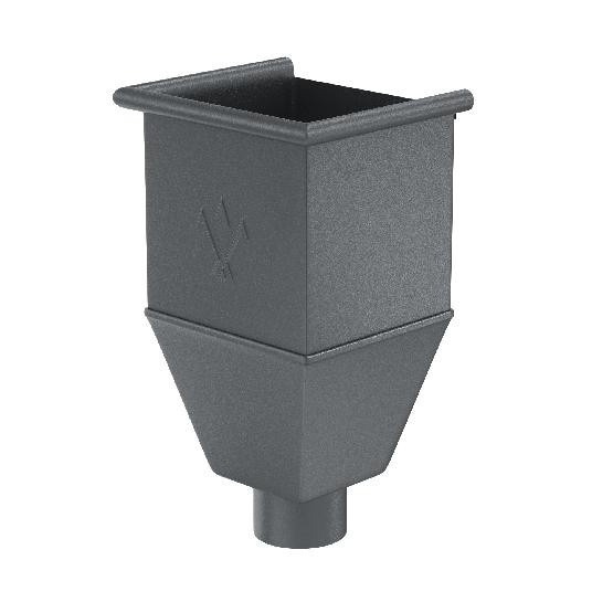 Водосток Aquasistem, Система 125/90 - Воронка_водосборная удлиненая RR 23 Маренго matt купить в Заводоуковске