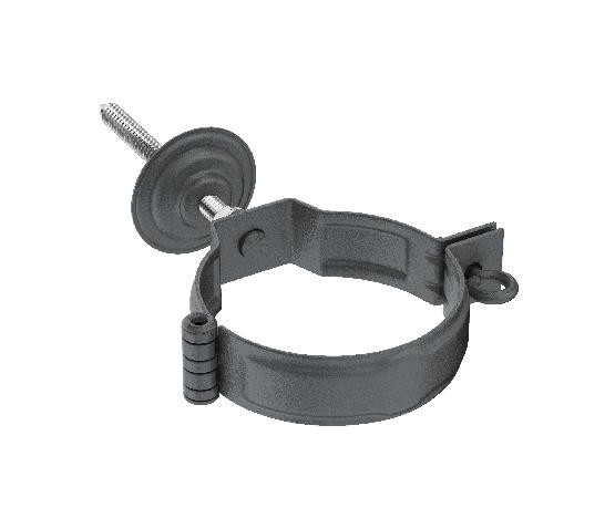 Водосток Aquasistem, Система 125/90 - Декоративный хомут c метизом в сборе RR 23 Маренго matt купить в Заводоуковске