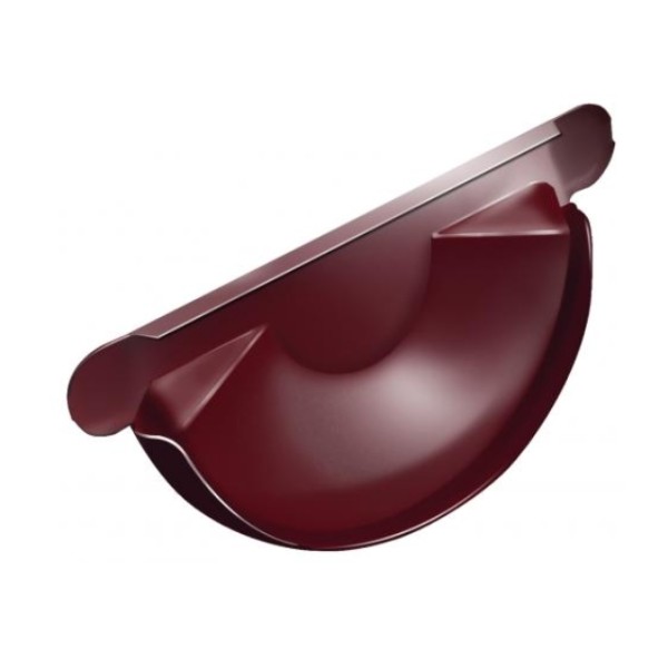 Водосток Grand Line 125x90 – Заглушка желоба RAL 3005 купить в Заводоуковске