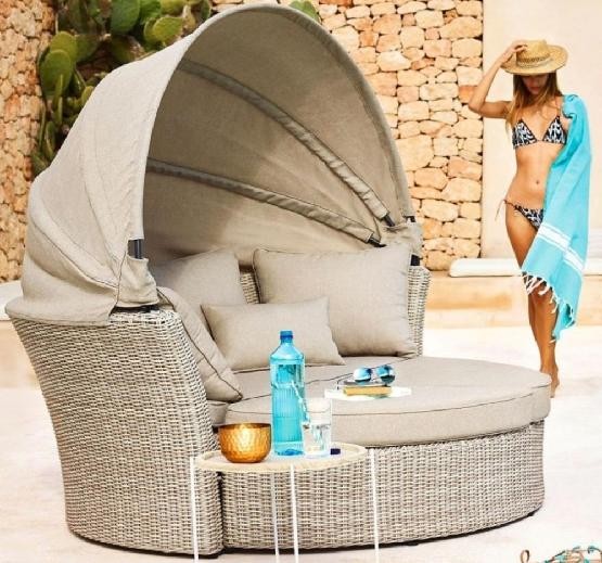 Диван-Трансформер AFINA плетеный из иск. ротанга AFM-325 Beige купить в Заводоуковске