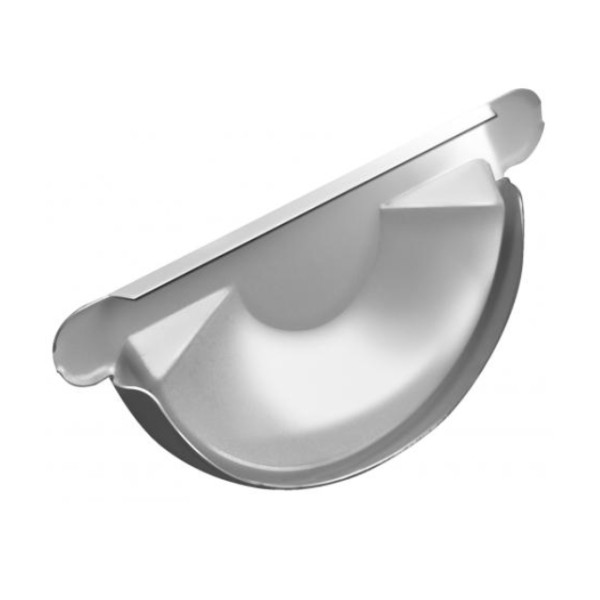 Водосток Grand Line 150x100 – Заглушка желоба RAL 9003 купить в Заводоуковске