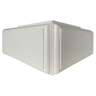 Угол Наружный к Фасадным Термопанелям Доломит Дагестанский Камень 400 мм Белый