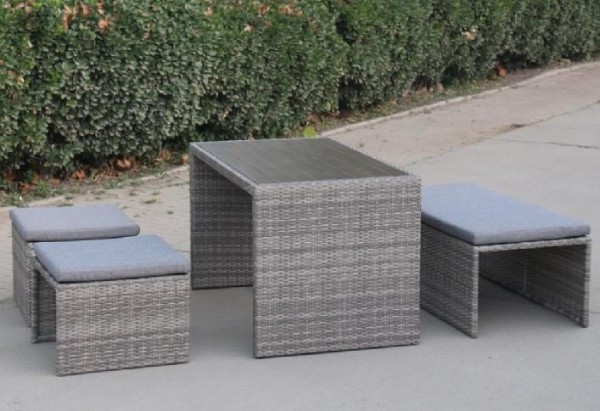 Диван-Трансформер AFINA плетеный из иск. ротанга S330G-W78 Grey купить в Заводоуковске