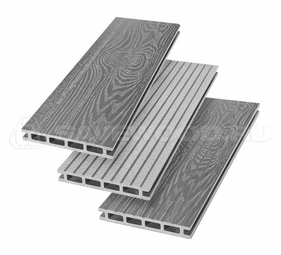Террасная доска из ДПК SW Carpinus (T) — двухсторонняя пепельный купить в Заводоуковске