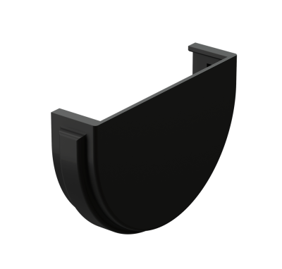 Заглушка желоба Docke Premium ПВХ - Карбон