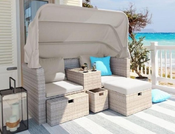 Комплект мебели AFINA плетеной из иск. ротанга AFM-330 Beige купить в Заводоуковске