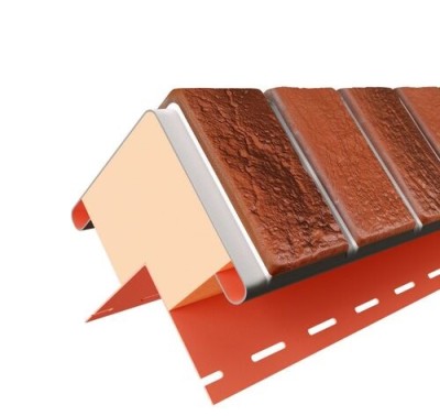 Угол Наружный к Фасадным Термопанелям Доломит Каньон 20 мм Рубин