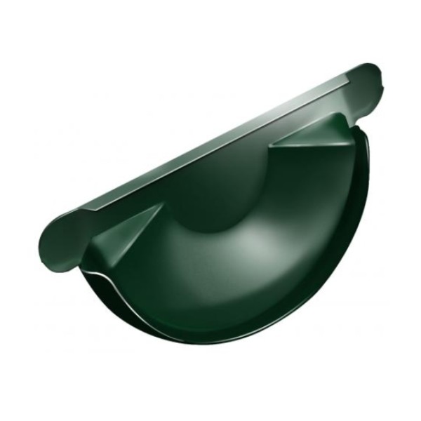 Водосток Grand Line 125x90 – Заглушка желоба RAL 6005 купить в Заводоуковске