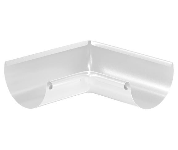 Водосток Aquasistem, система 150x100 - Угол желоба, внутренний 90° RR 20 Мраморно-белый купить в Заводоуковске