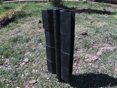 Угловой элемент поворотный, пластиковый от 60° до 300° для доски 300х30 мм из ДПК чёрный Holzhof