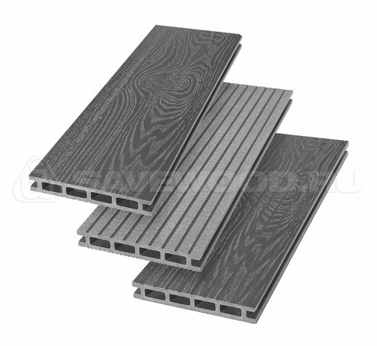 Террасная доска из ДПК SW Carpinus (T) — двухсторонняя графит купить в Заводоуковске