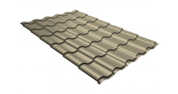 Металлочерепица кредо 0,5 Satin RAL 1015 светлая слоновая кость купить в Заводоуковске