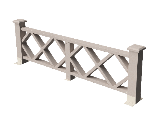 Ограждения декоративное ДПК GRINDERDECO Миллениум выбеленый дуб купить в Заводоуковске