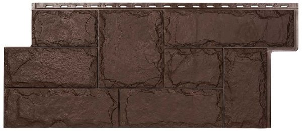 Фасадная панель T-Сайдинг-МАРСЕЛЬ ЭКО-1 Браун купить в Заводоуковске