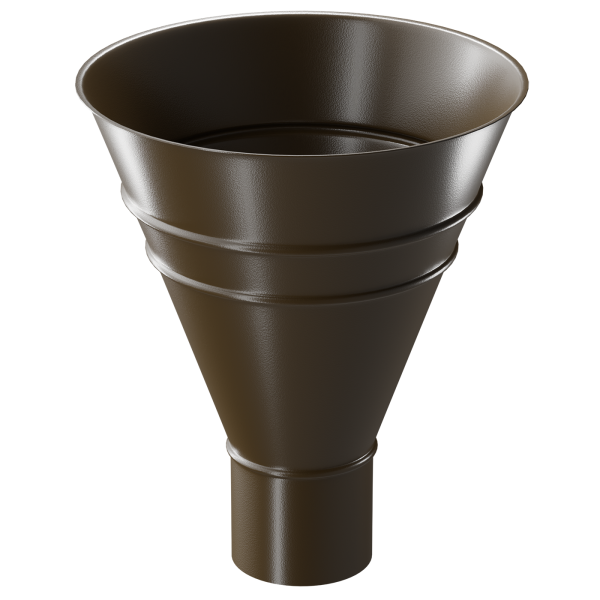 Воронка водосборная Döcke STAL PREMIUM, Каштан купить в Заводоуковске