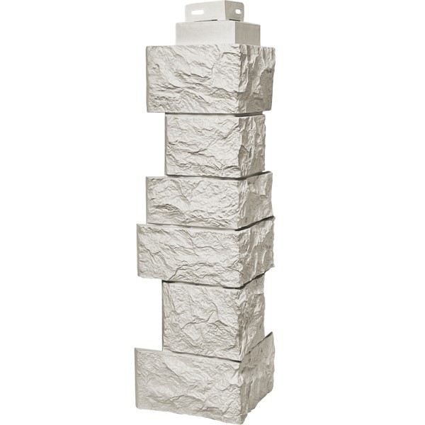 Угол наружный FineBer “Дикий камень” Жемчуг купить в Заводоуковске