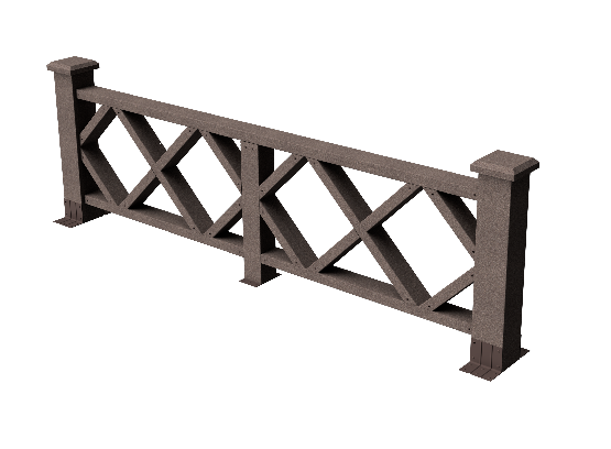 Ограждения декоративное ДПК GRINDERDECO Миллениум венге купить в Заводоуковске