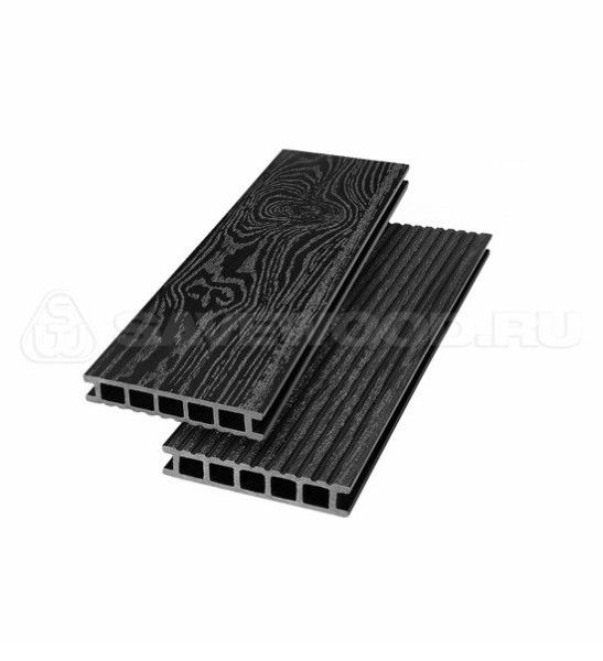 Террасная доска из ДПК SW Ornus тангенциальный распил черный купить в Заводоуковске