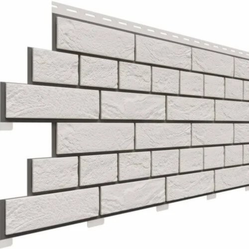 Фасадная панель Доломит Кирпич Славянка Белый купить в Заводоуковске