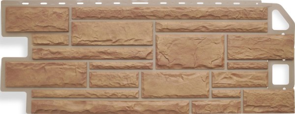 Цокольный сайдинг альта-профиль - коллекция "камень", бежевый купить в Заводоуковске