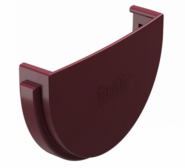 Заглушка желоба ПВХ Docke STANDART красный купить в Заводоуковске