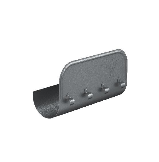 Водосток Aquasistem, Система 125/90 - Ограничитель перелива прямой RR 23 Маренго matt купить в Заводоуковске