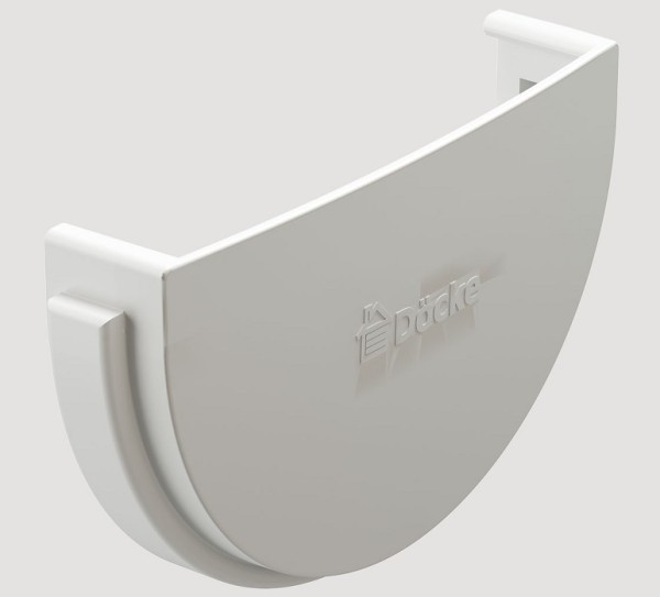 Заглушка желоба ПВХ Docke STANDART пломбир купить в Заводоуковске