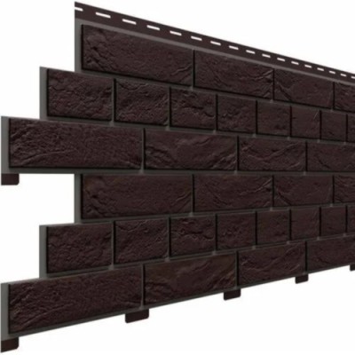 Фасадная панель Доломит Кирпич Славянка Коричневый 
