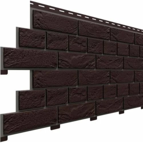 Фасадная панель Доломит Кирпич Славянка Коричневый  купить в Заводоуковске