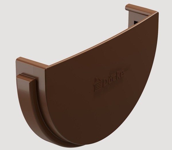 Заглушка желоба ПВХ Docke STANDART Светло-коричневый купить в Заводоуковске