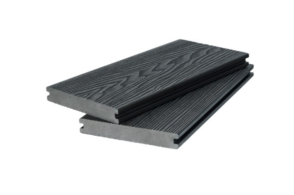 Доска террасная 3D фактура дерева POLIVAN GROUP двухсторонняя полнотелая SINGARAJA чёрный купить в Заводоуковске