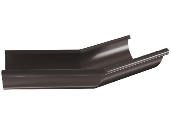 Водосток Aquasistem, система 150/100 - Угол желоба, наружный 135° RR 32 Тёмно-Коричневый купить в Заводоуковске