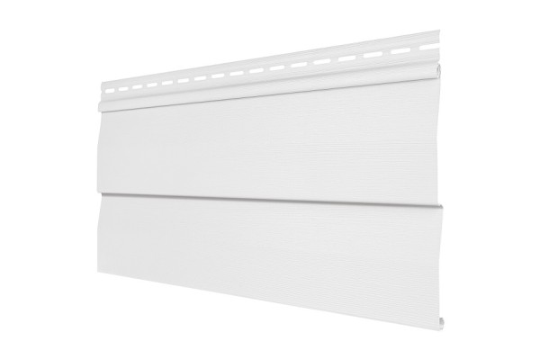 Виниловый сайдинг Tecos - корабельный брус, белый купить в Заводоуковске