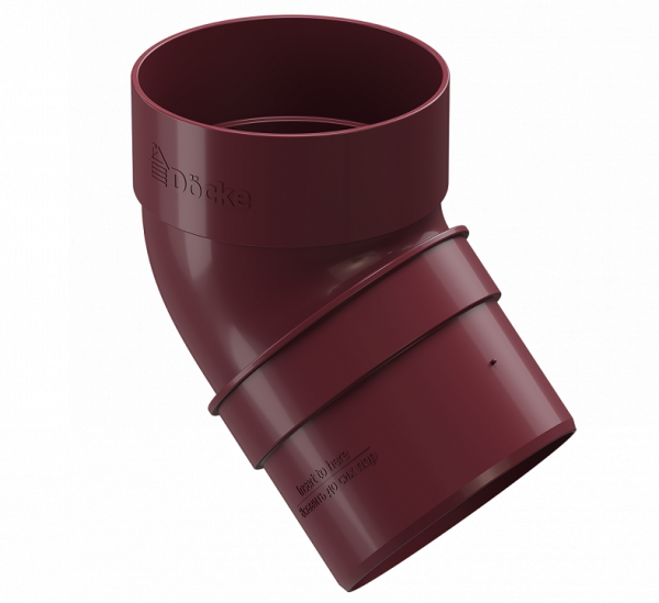 Колено 45˚ПВХ Docke STANDART красный купить в Заводоуковске
