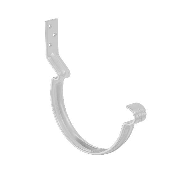 Водосток Aquasistem, система 125x90 - Крюк крепления желоба короткий RR 20 Мраморно-белый купить в Заводоуковске