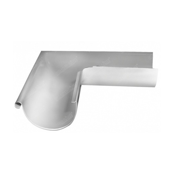 Водосток Grand Line 150x100 – Угол наружный 90° RAL 9003 купить в Заводоуковске