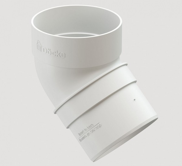 Колено 45˚ПВХ Docke STANDART пломбир купить в Заводоуковске