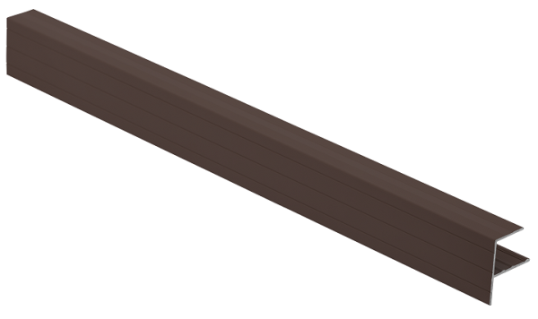 F-профиль Grinder закрывающий коричневый купить в Заводоуковске