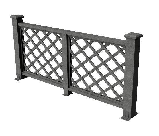 Ограждения декоративное ДПК GRINDERDECO Ламбет серый базальт купить в Заводоуковске