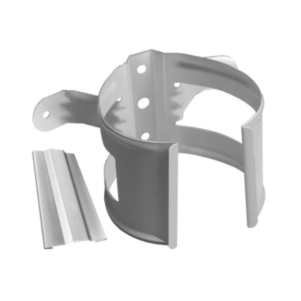 Водосток Grand Line 150x100 – Хомут трубы (на дерево) RAL 9003 купить в Заводоуковске