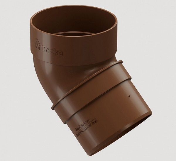 Колено 45˚ПВХ Docke STANDART Светло-коричневый купить в Заводоуковске