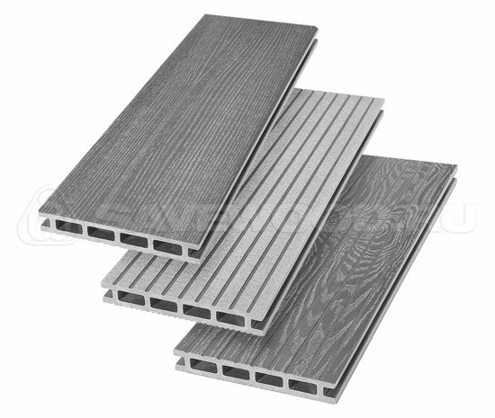 Террасная доска из ДПК SW Carpinus (R) — двухсторонняя пепельный купить в Заводоуковске