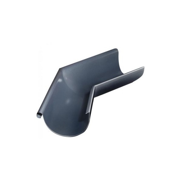 Водосток Grand Line 150x100 – Угол желоба наружный 135° RAL 7024 купить в Заводоуковске